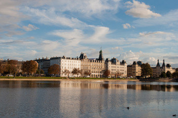 Obraz premium buildings near the waterfront in Copenhagen Denmark