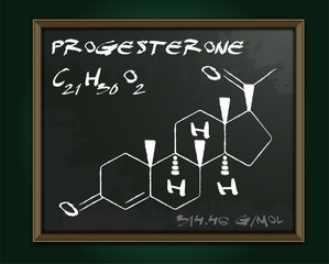Progesterone molecule image
