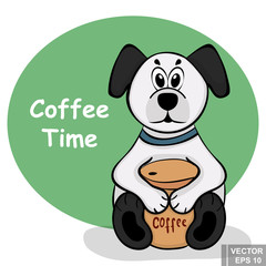 Naklejka premium Dog. A pet. Vector illustration. The icon. For your design.