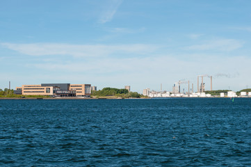 Aalborg harbor in Denmark