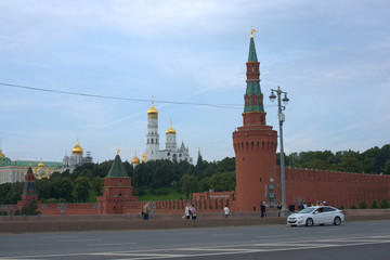 Moscow. View of the Kremlin and Sophia Embankments from the Bolshoy Moskvoretsky Bridge