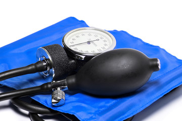 Blood pressure cuff, close-up isolated