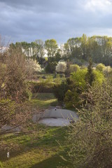 Suburban gardenlandscape 