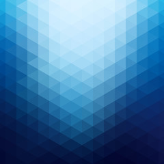 Abstract background in isometric style. Color gradient from triangles.