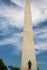 Obraz premium Bunker Hill Monument on Freedom Trail in Boston