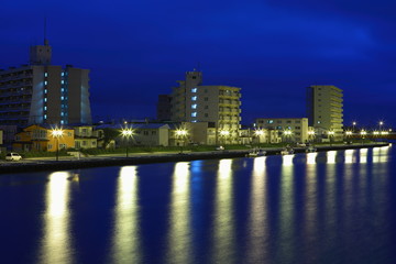 Obraz premium Kushiro Night view