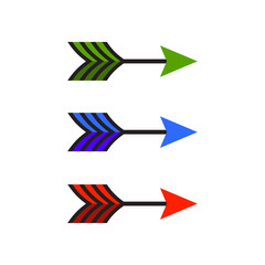 Fototapeta na wymiar Arrow Icon in trendy flat style isolated on white background. Arrow symbol for your web site design, logo, app. Vector illustration