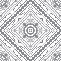 Abstract seamless pattern in vintage style. Interlocking shapes and textures.