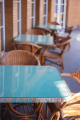 Beautiful summer cafe terrace