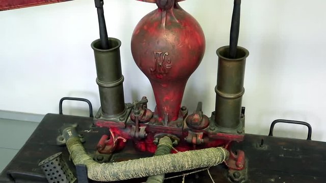 Old fire pump of the early 20th century, Poltava region, Ukraine