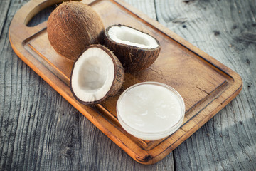 Fresh Coconut and coconut oil