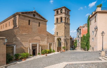 Fototapeta na wymiar San Pietro alla Carità Church in Tivoli, province of Rome, Lazio, central Italy.