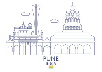 Pune City Skyline, India