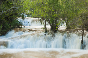 Fototapeta na wymiar Waterfall Kurshunlu (Park Tabiat). Turkey