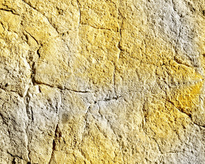 Cracked concrete in two tone color 
