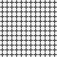 Fototapeta premium Grid of black leafs. Seamless pattern background. Abstract vector illustration.
