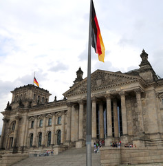Obraz premium Reichstag building is Parliament of Germany in Berlin