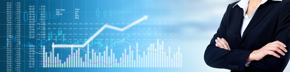 Business stock market background