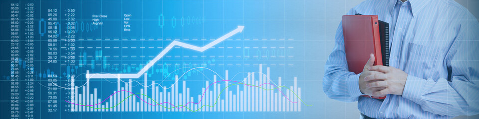 Business stock market background