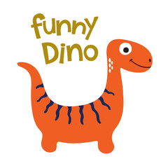 Cute dino illustration