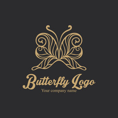 Fototapeta na wymiar butterfly logo