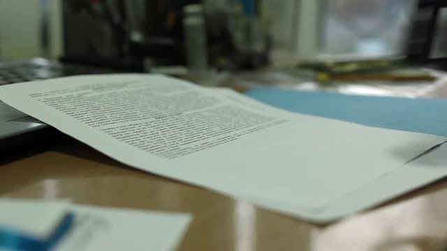 an official document seal is fixed