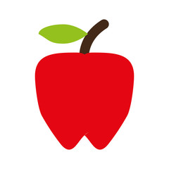 apple fruit icon image vector illustration design 