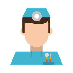 dentist avatar dentistry related icon image vector illustration design 
