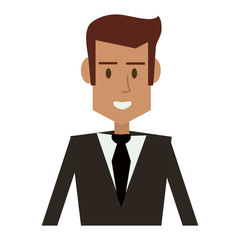 happy businessman cartoon icon image vector illustration design 