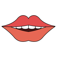 smiling mouth dental care related icon image vector illustration design 