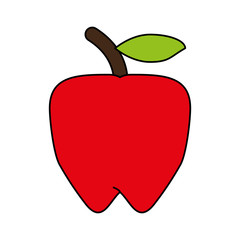 apple fruit icon image vector illustration design 