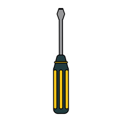 screwdrivers tool icon image vector illustration design 
