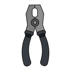 pliers tool icon image vector illustration design 