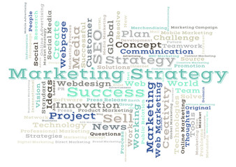 Marketing Strategy word cloud