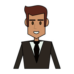 happy businessman cartoon icon image vector illustration design 