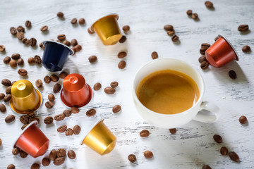 Cup of espresso coffee