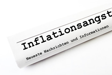 Obraz premium Inflationsangst Zeitung