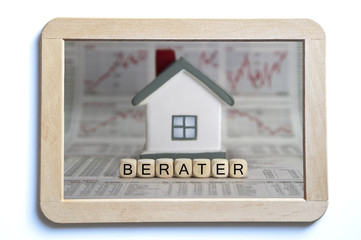 consultant word built with letter cubes