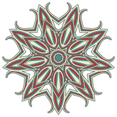 Colorful Mandala. Ethnic tribal ornaments