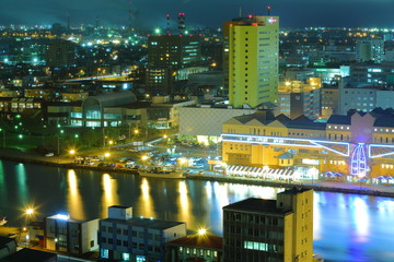 Fototapeta premium Kushiro Night view