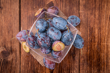 Portion of Plums