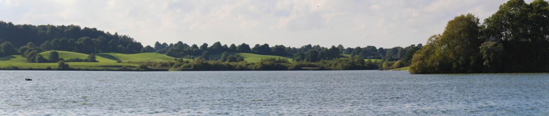 Fototapeta na wymiar Bothkamper See Schleswig-Holstein Panorama