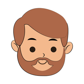 happy bearded man icon image vector illustration design 