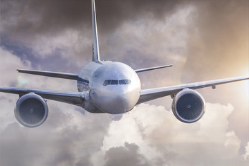 Fototapeta premium an airplane mid air