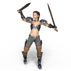 Obraz premium 女性騎士