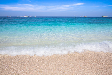 Fototapeta na wymiar Cala Mariolu beach on the Sardinia island, Italy