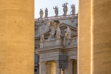 Columns on the St. Peter's Square, Vatican City, Italy