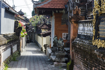 Traditional Balinese Hinduism architecture on Bali, Indonesia