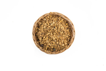 Granola. Toasted Oats into a bowl