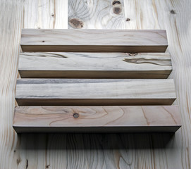 Wooden art abstract design.